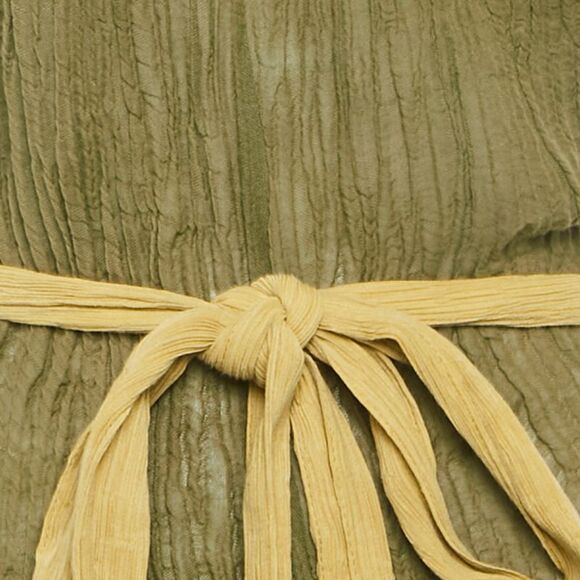 Zimmermann Olive Green Ramie & Cotton Belted Jumpsuit Xs - Picture 3 of 5